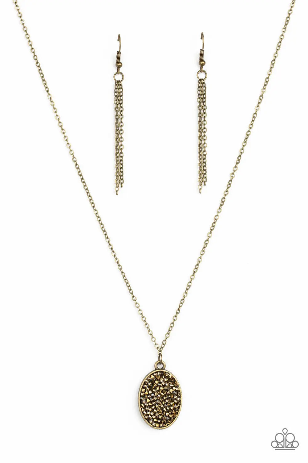 Paparazzi Accessories ✽ Star-Crossed Stargazer - Brass Necklace✽Flat Rate Ship $4.50✽ - Image #2