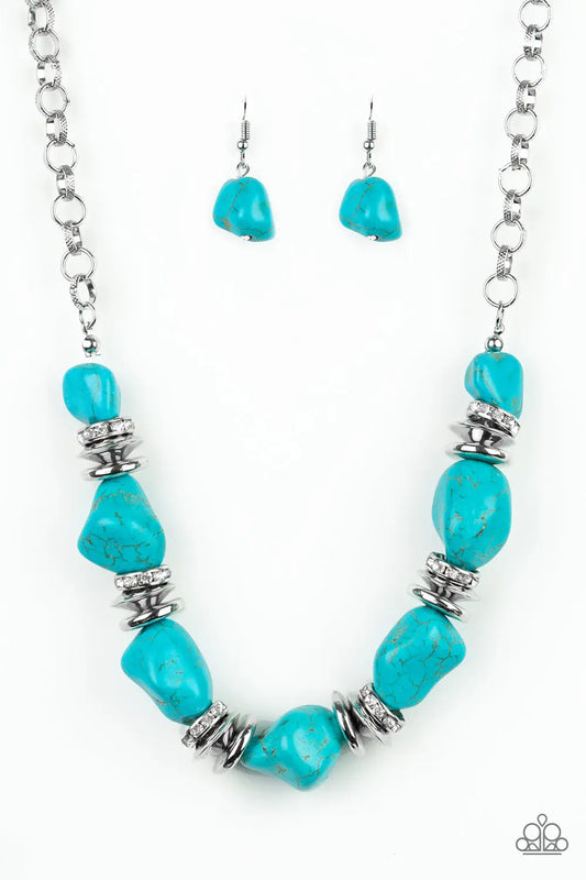 brought✽to✽you✽by✽blingflingbykat✽stunningly-stone-age-blue-necklace✽paparazzi-accessories