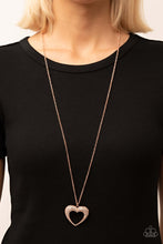 Load image into Gallery viewer, Paparazzi Accessories ❋Cupid Charisma - Copper Heart Necklace❋ Flat Rate Ship $4.50❋ - Image #2
