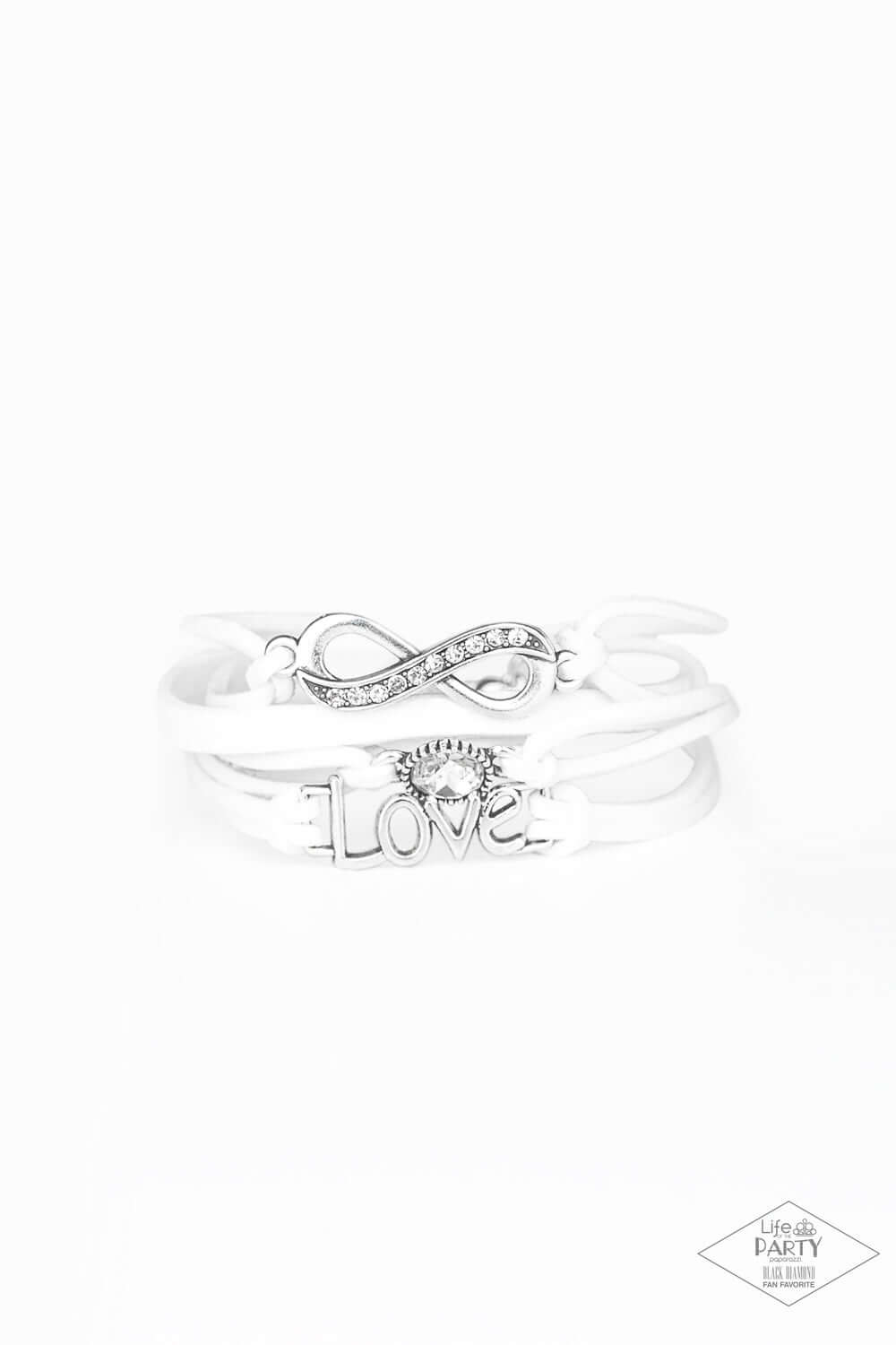 brought✽to✽you✽by✽blingflingbykat✽infinitely-irresistible-white-bracelet✽paparazzi-accessories