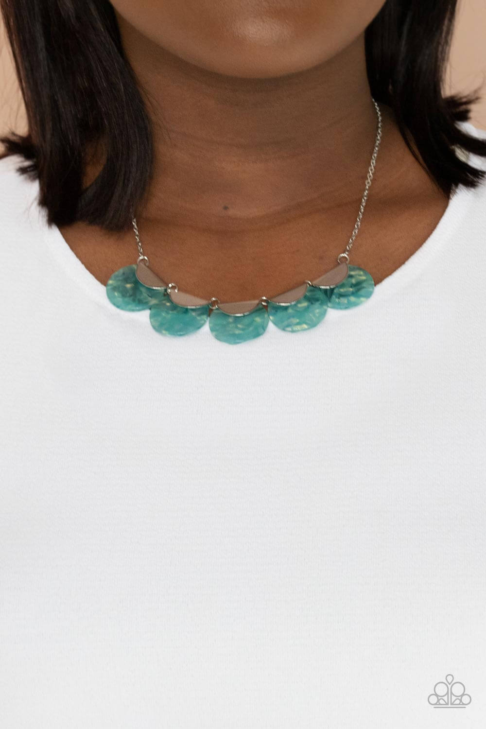 Paparazzi Accessories ❋Mermaid Oasis - Blue Necklace❋ Flat Rate Ship $4.50❋ - Image #2