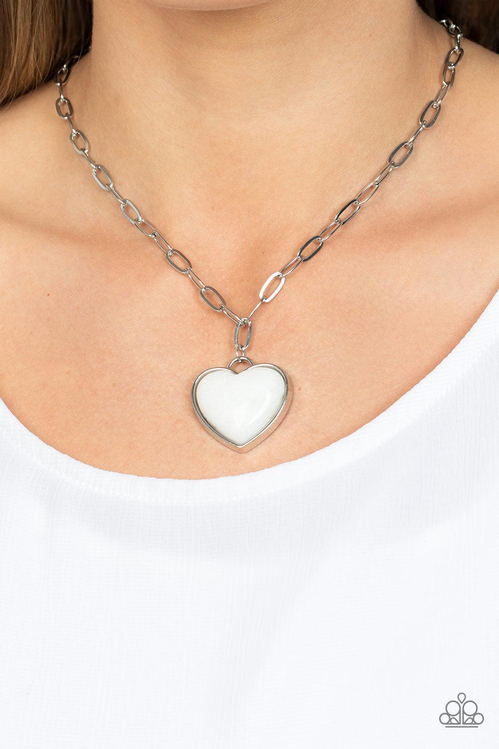 Paparazzi Accessories ❋Everlasting Endearment - White Necklace❋ Flat Rate Ship $4.50❋ - Image #2