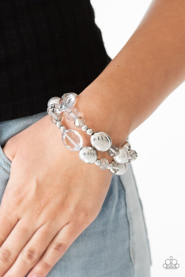 Paparazzi Accessories ❋Downtown Dazzle - Silver Bracelet❋ Flat Rate Ship $4.50❋ - Image #2