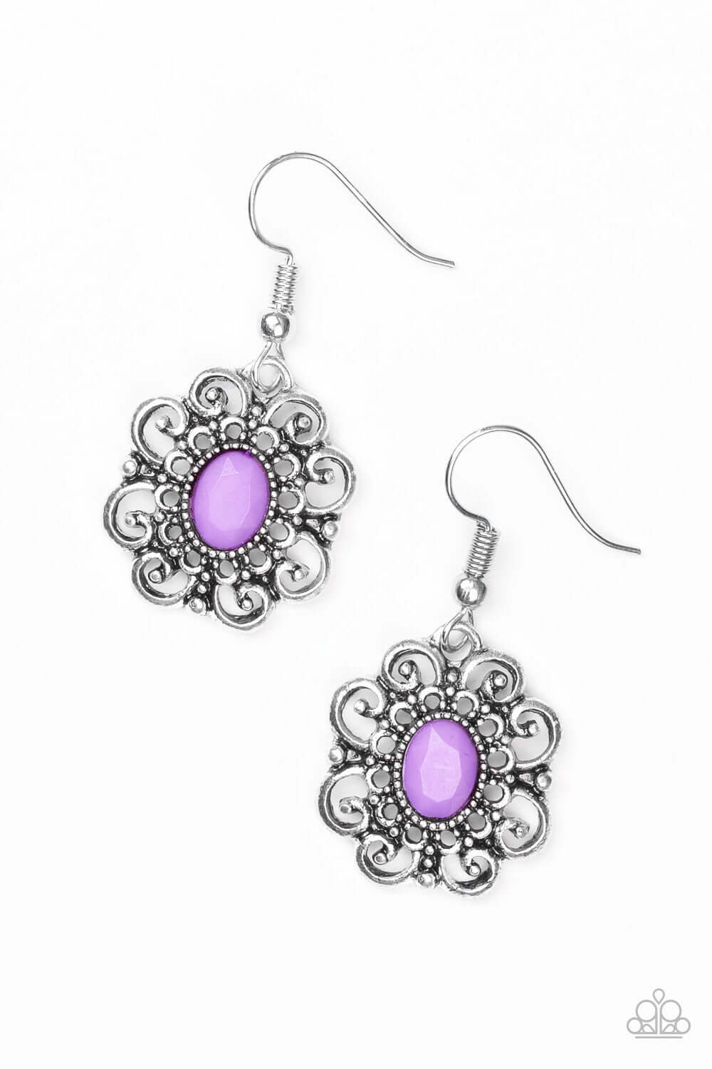 brought✽to✽you✽by✽blingflingbykat✽first-and-foremost-flowers-purple-earrings✽paparazzi-accessories