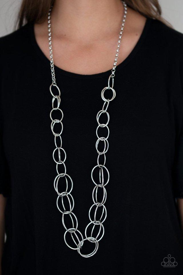 Paparazzi Accessories ❋Elegantly Ensnared - Silver Necklace❋ Flat Rate Ship $4.50❋ - Image #2
