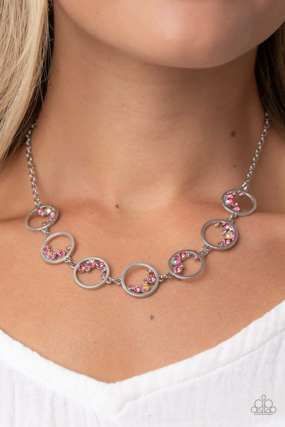 Paparazzi Accessories ❋Blissfully Bubbly - Pink Necklace❋ Flat Rate Ship $4.50❋ - Image #2
