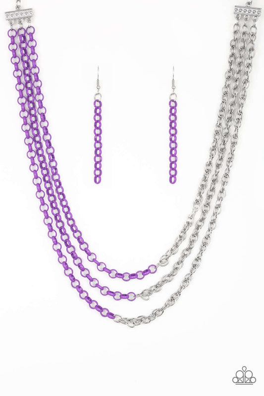 brought✽to✽you✽by✽blingflingbykat✽turn-up-the-volume-purple-necklace✽paparazzi-accessories