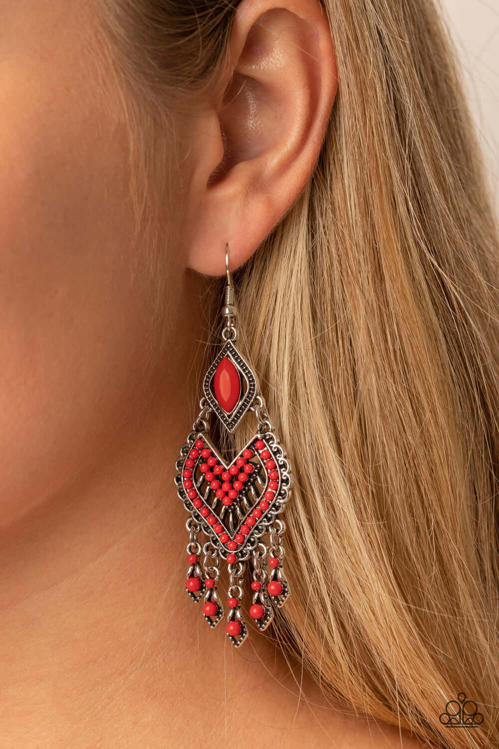 Paparazzi Accessories ❋Dearly Debonair - Red Earrings❋ Flat Rate Ship $4.50❋