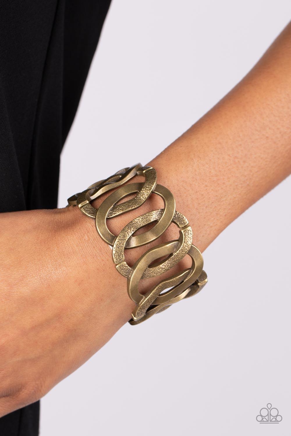 Paparazzi Accessories ❋Industrial Indulgence - Brass Bracelet❋ Flat Rate Ship $4.50❋ - Image #2