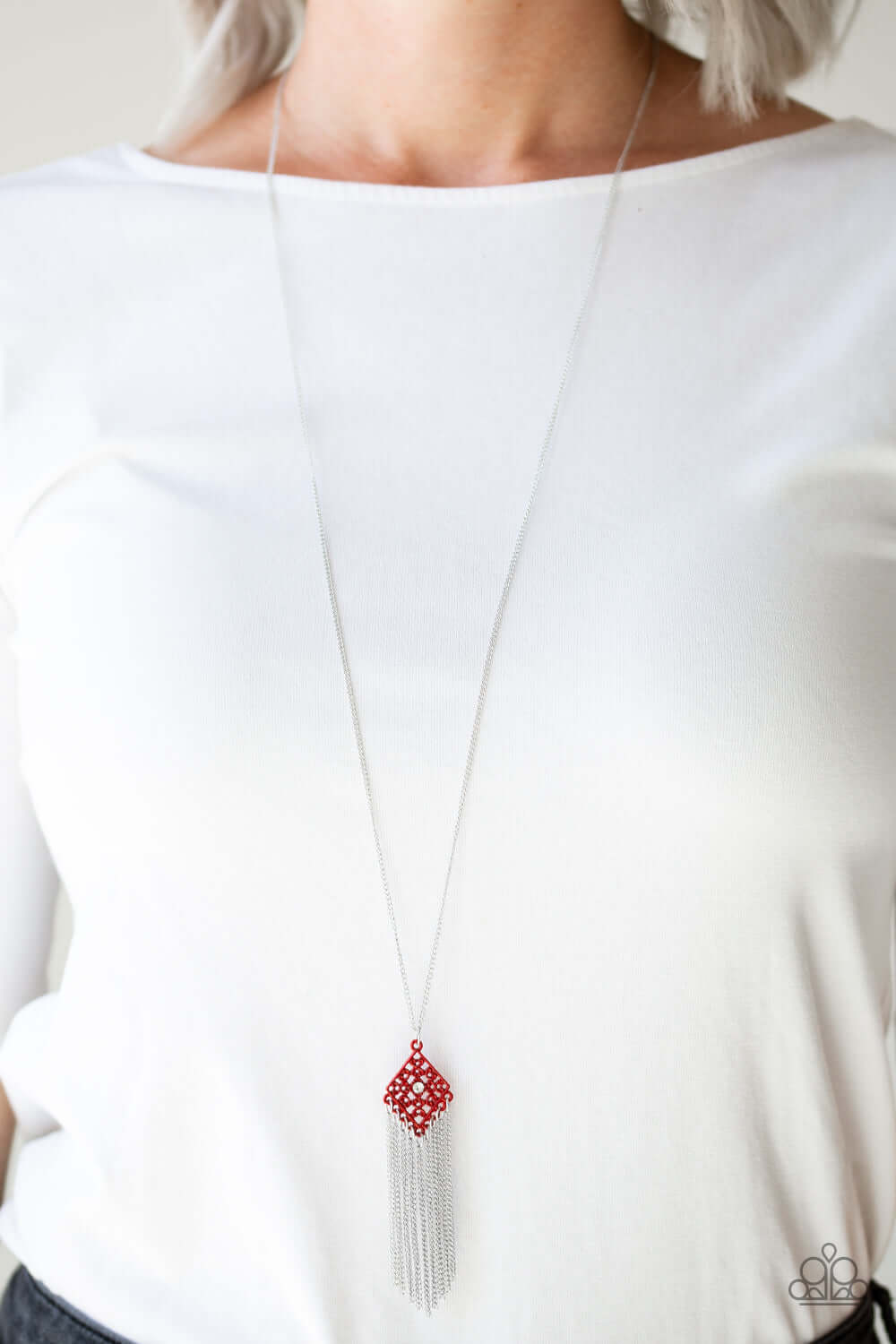 Paparazzi Accessories ✽ Color Me Capricious - Red Necklace✽Flat Rate Ship $4.50✽ - Image #2