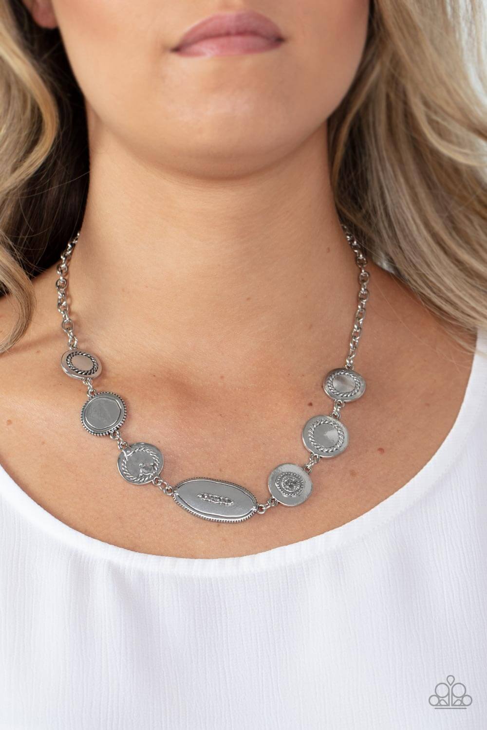 Paparazzi Accessories ❋Uniquely Unconventional - Silver Necklace❋ Flat Rate Ship $4.50❋ - Image #2