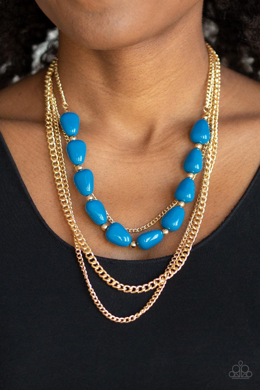 Paparazzi Accessories ✽ Trend Status - Blue Necklace✽Flat Rate Ship $4.50✽ - Image #2