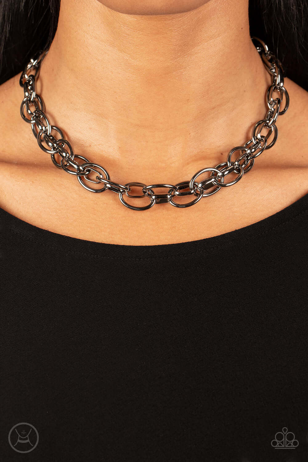 Paparazzi Accessories ❋Tough Crowd - Black Necklace❋ Flat Rate Ship $4.50❋ - Image #2