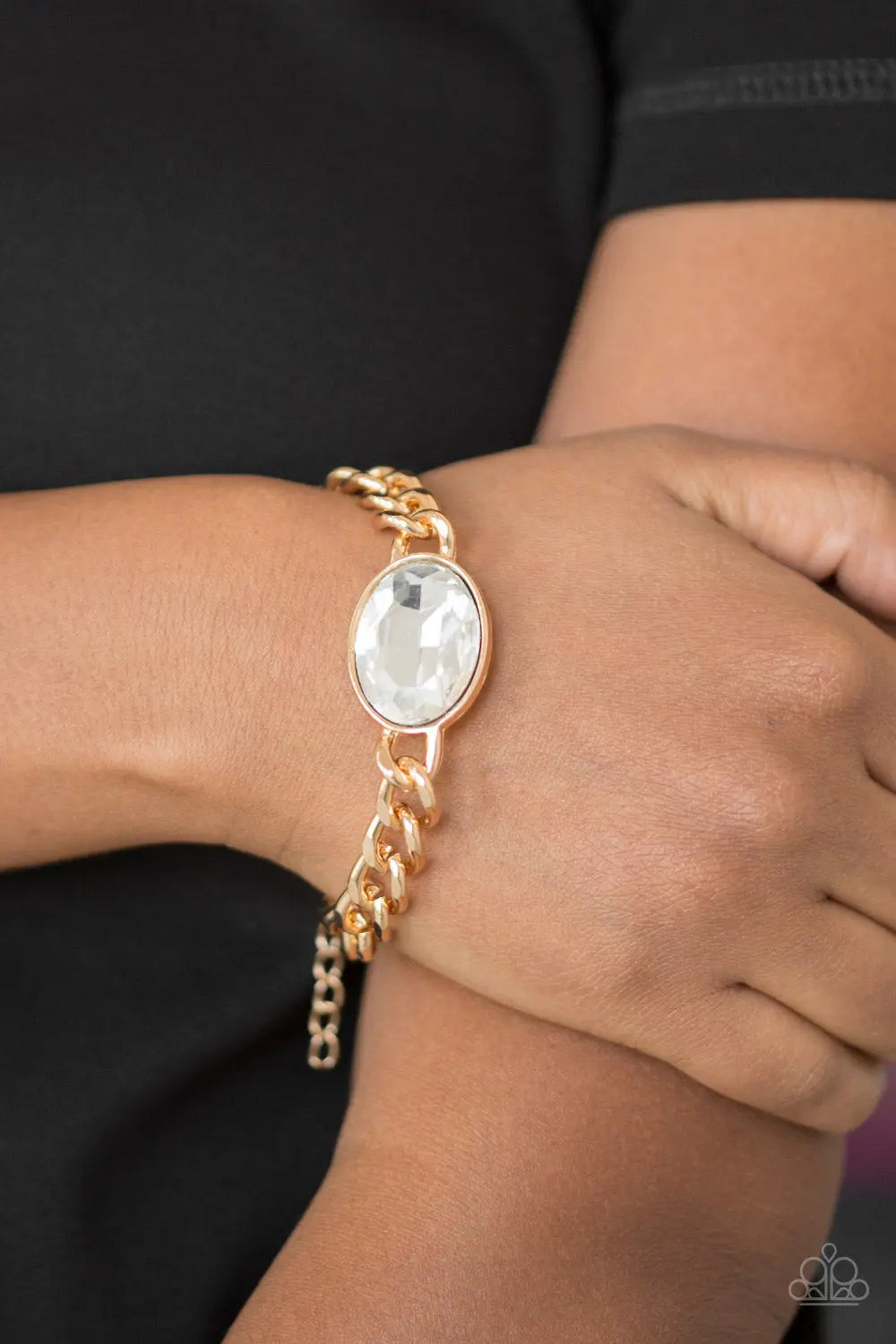 Paparazzi Accessories ✽ Luxury Lush - Gold Bracelet✽Flat Rate Ship $4.50✽ - Image #2