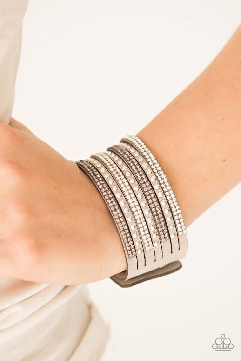 Paparazzi Accessories ✽ Victory Shine - Silver Bracelet✽Flat Rate Ship $4.50✽ - Image #2