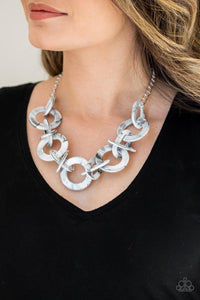 Paparazzi Accessories ✽ Chromatic Charm - Silver Necklace✽Flat Rate Ship $4.50✽ - Image #2