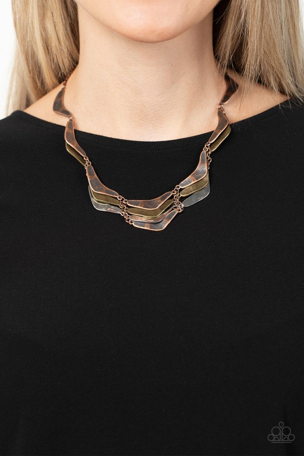 Paparazzi Accessories ❋Mixed Metal Mecca - Copper Necklace❋ Flat Rate Ship $4.50❋ - Image #2