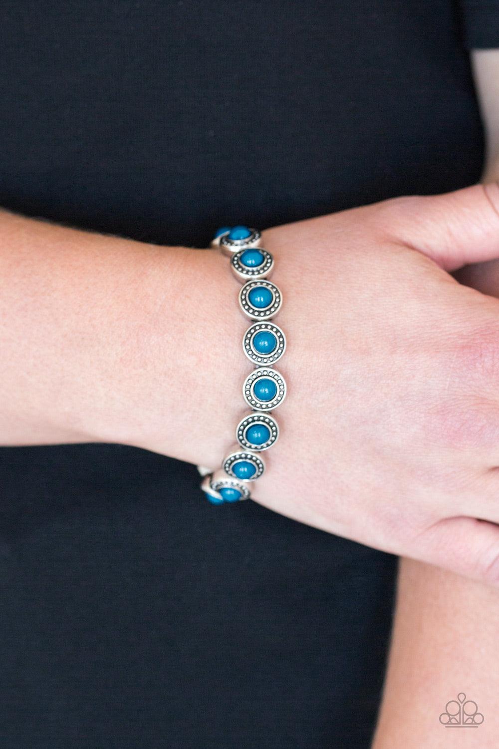 Paparazzi Accessories ✽ Globetrotter Goals - Blue Bracelet✽Flat Rate Ship $4.50✽ - Image #2