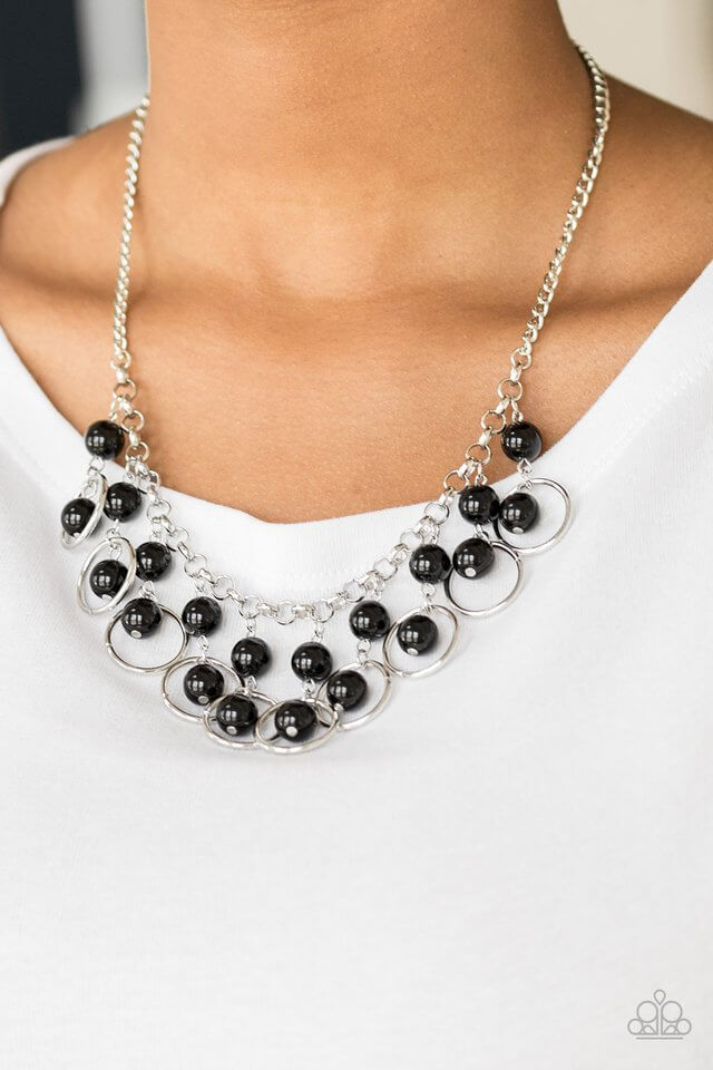 Paparazzi Accessories ❋Really Rococo - Black Necklace❋ Flat Rate Ship $4.50❋