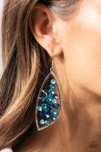 Paparazzi Accessories ✽Sweetly Effervescent - Blue Earrings✽Flat Rate Ship $4.50✽ - Image #2