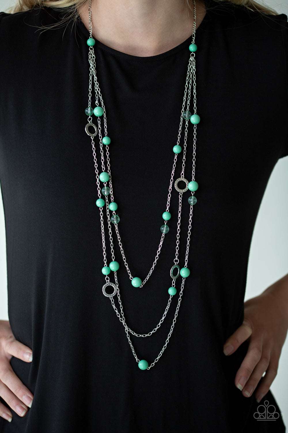 Paparazzi Accessories ✽ Brilliant Bliss - Green Necklace✽Flat Rate Ship $4.50✽