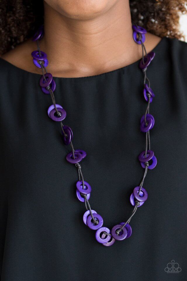 Paparazzi Accessories ❋Waikiki Winds - Purple Necklace❋ Flat Rate Ship $4.50❋ - Image #2
