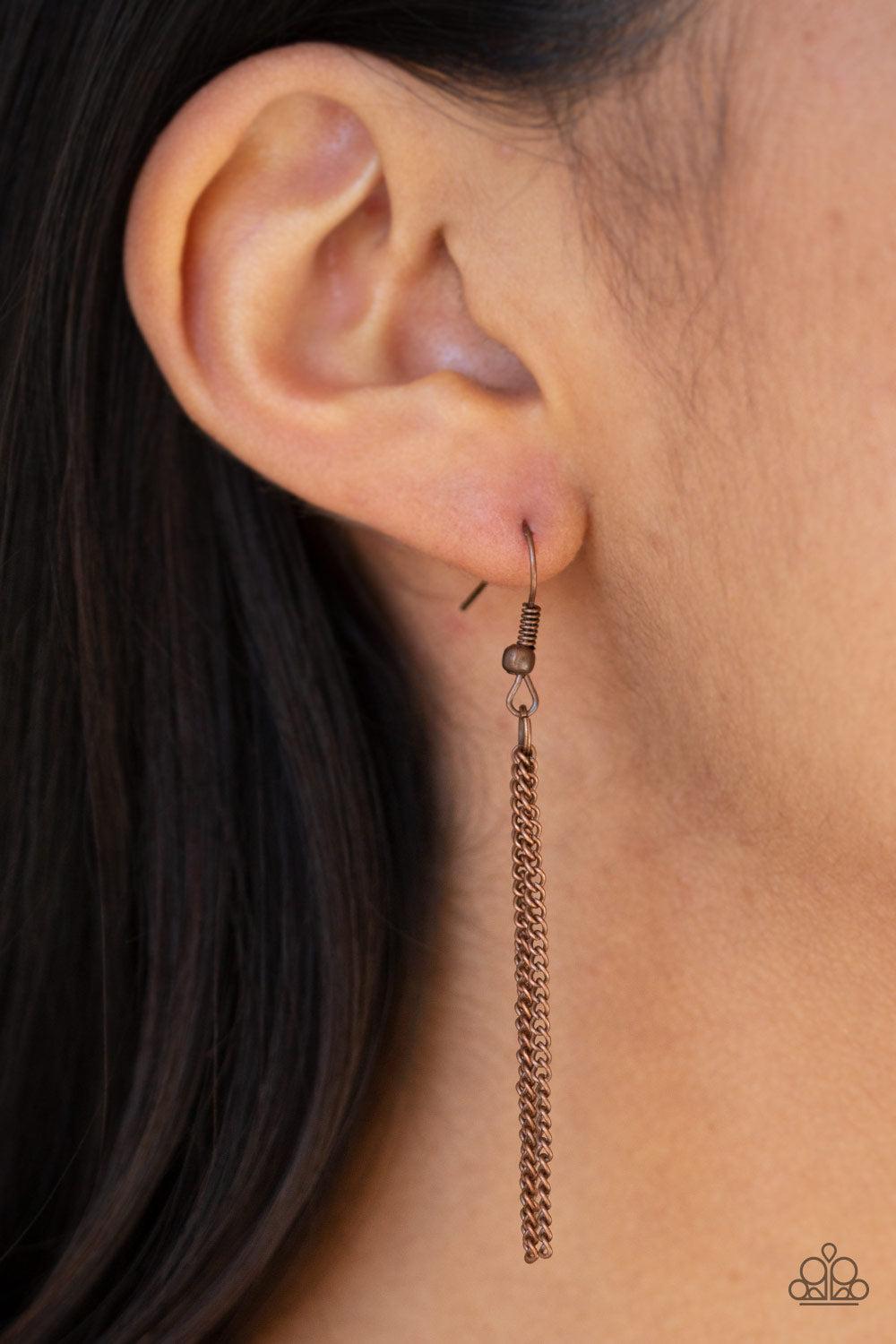Paparazzi Accessories ✽ Empress Excursion - Copper Necklace✽Flat Rate Ship $4.50✽ - Image #3