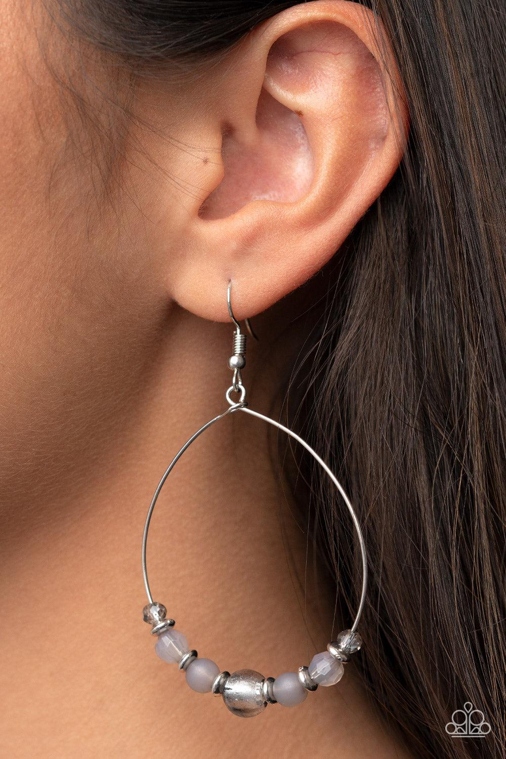 Paparazzi Accessories ❋Ambient Afterglow - Silver Earrings❋ Flat Rate Ship $4.50❋ - Image #2