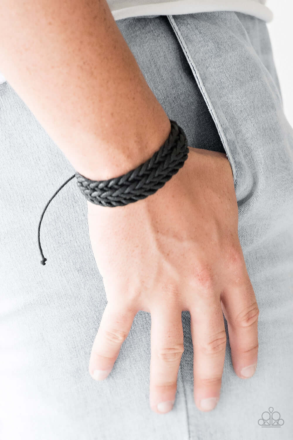 Paparazzi Accessories ✽ KNOT The End Of The World - Black Bracelet✽Flat Rate Ship $4.50✽ - Image #2