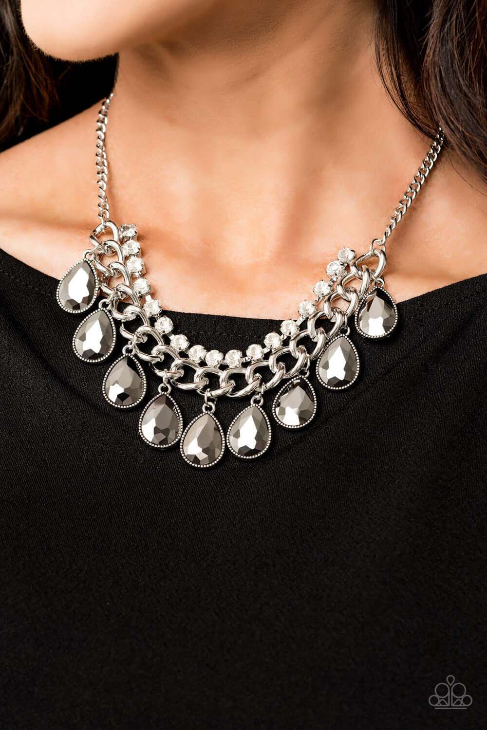 Paparazzi Accessories ✽ All Toget-HEIR Now - Silver Necklace✽Flat Rate Ship $4.50✽ - Image #2