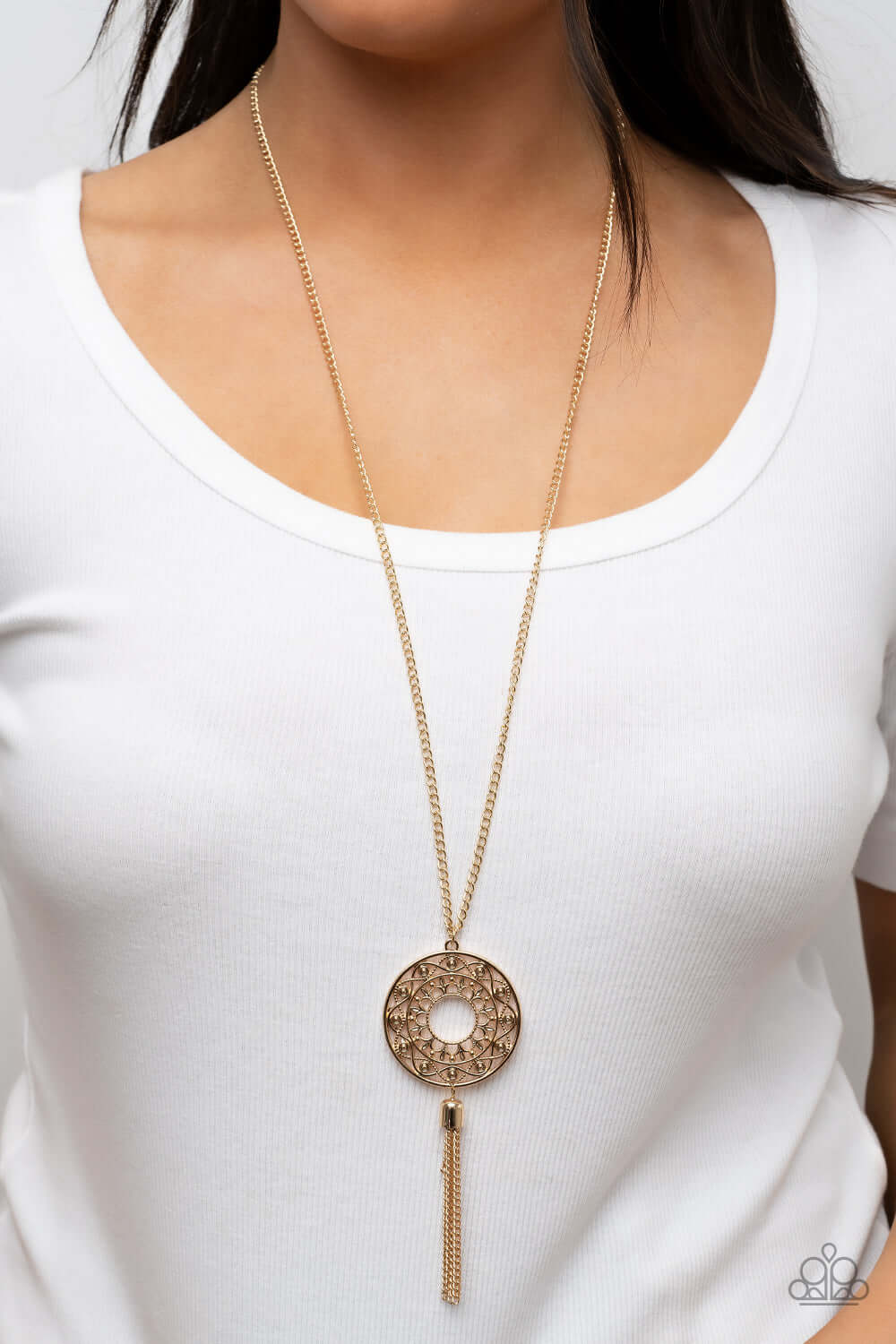 Paparazzi Accessories ❋Tai Chi Tassel - Gold Necklace❋ Flat Rate Ship $4.50❋ - Image #2