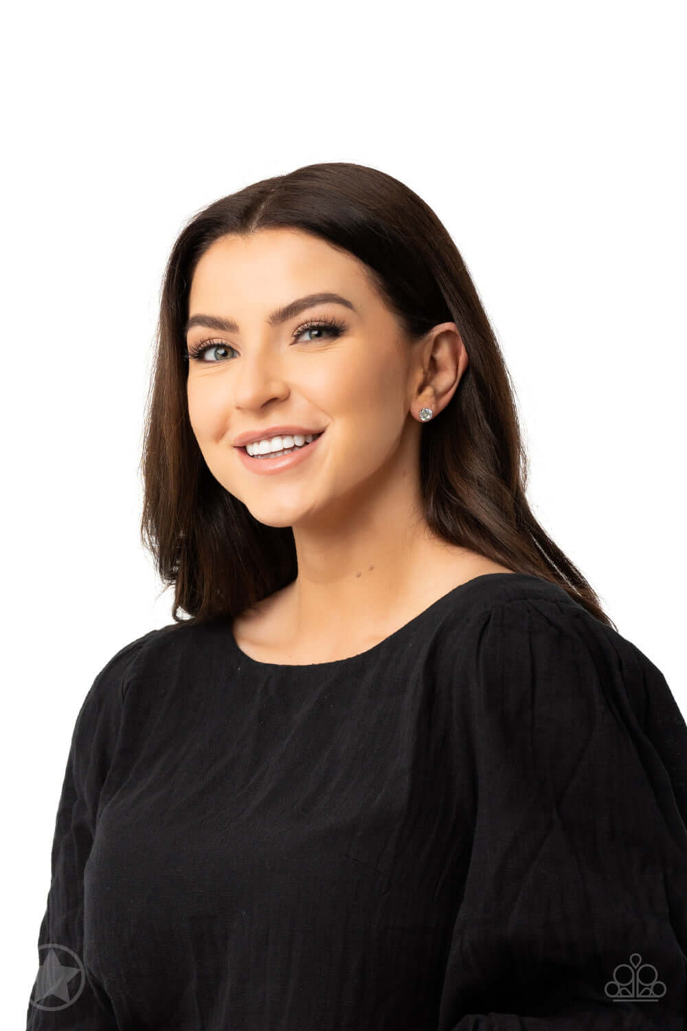 Paparazzi Accessories ✽ Just In TIMELESS - White Post Earrings✽Flat Rate Ship $4.50✽ - Image #3