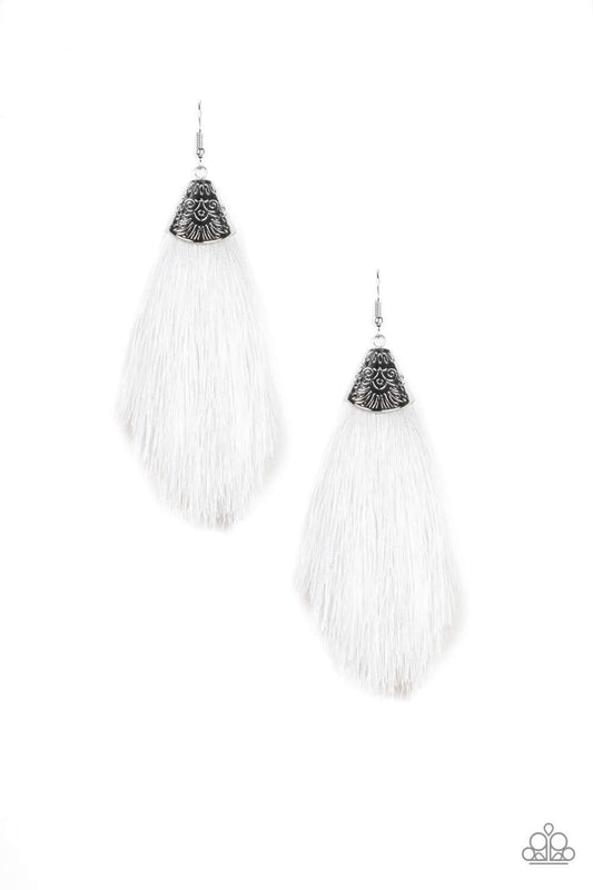 brought✽to✽you✽by✽blingflingbykat✽tassel-temptress-white-earrings✽paparazzi-accessories
