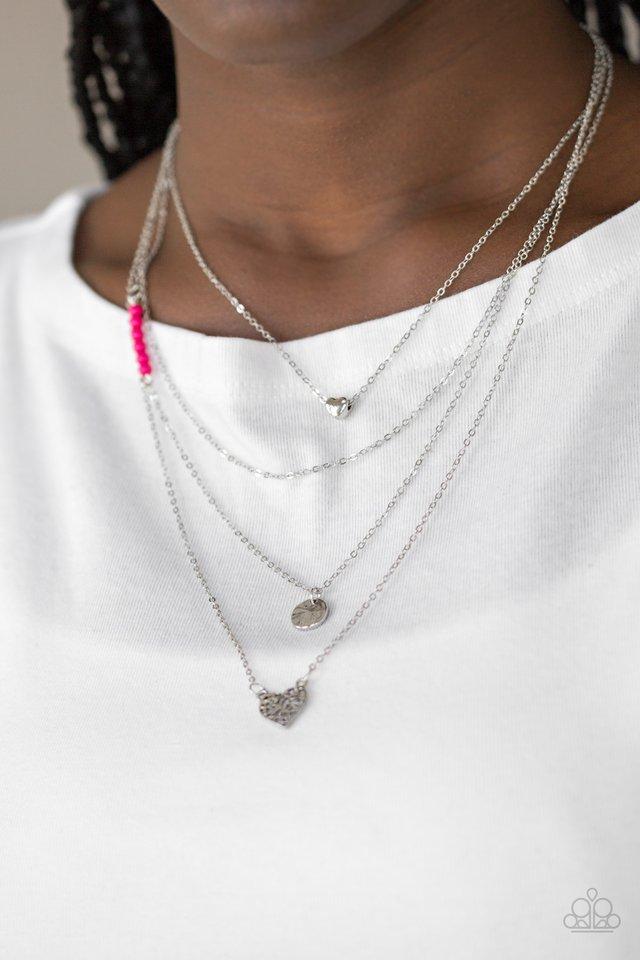 Paparazzi Accessories ❋Gypsy Heart - Pink Necklace❋ Flat Rate Ship $4.50❋ - Image #2