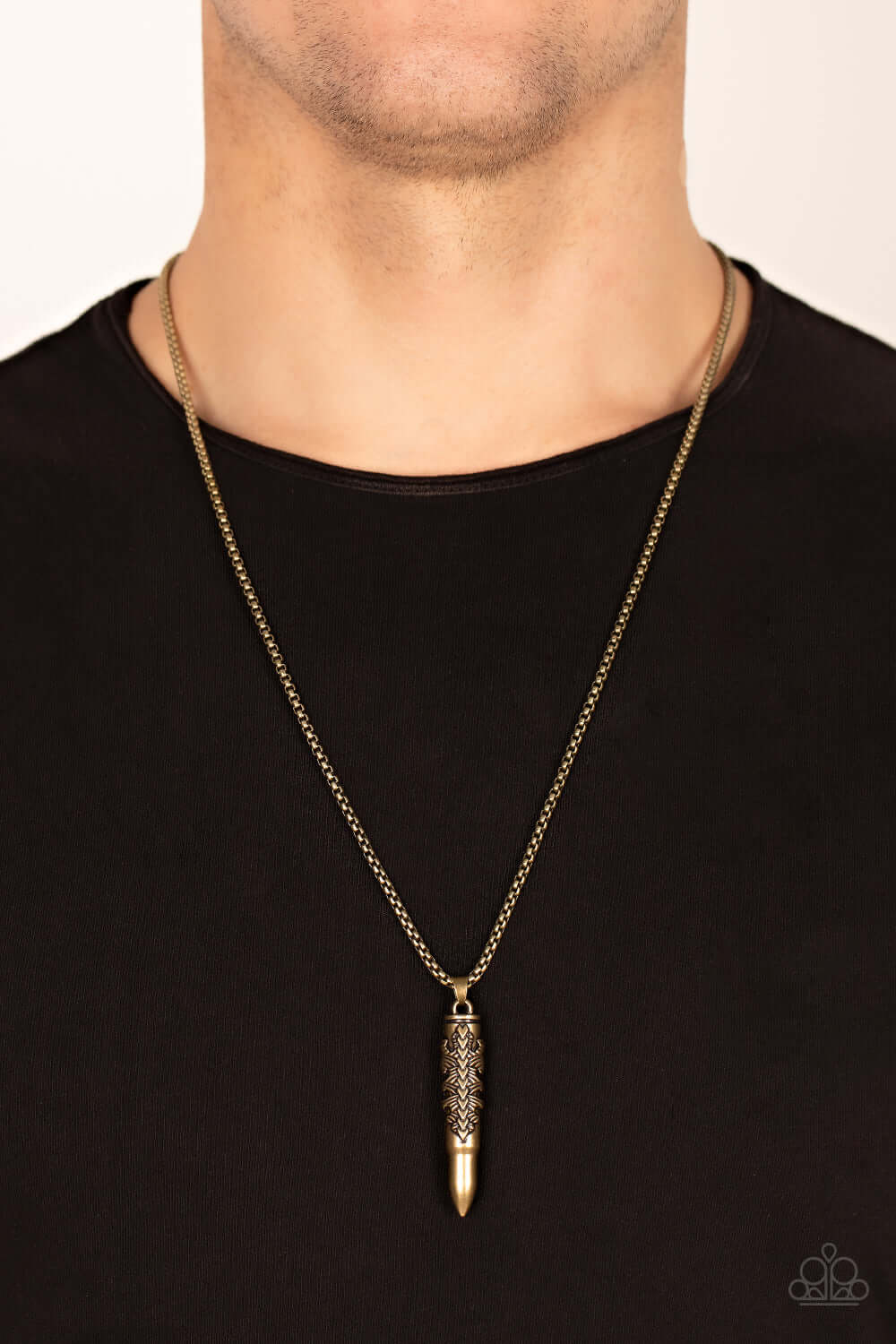 Paparazzi Accessories ❋Mysterious Marksman - Brass Mens Necklace❋ Flat Rate Ship $4.50❋ - Image #2