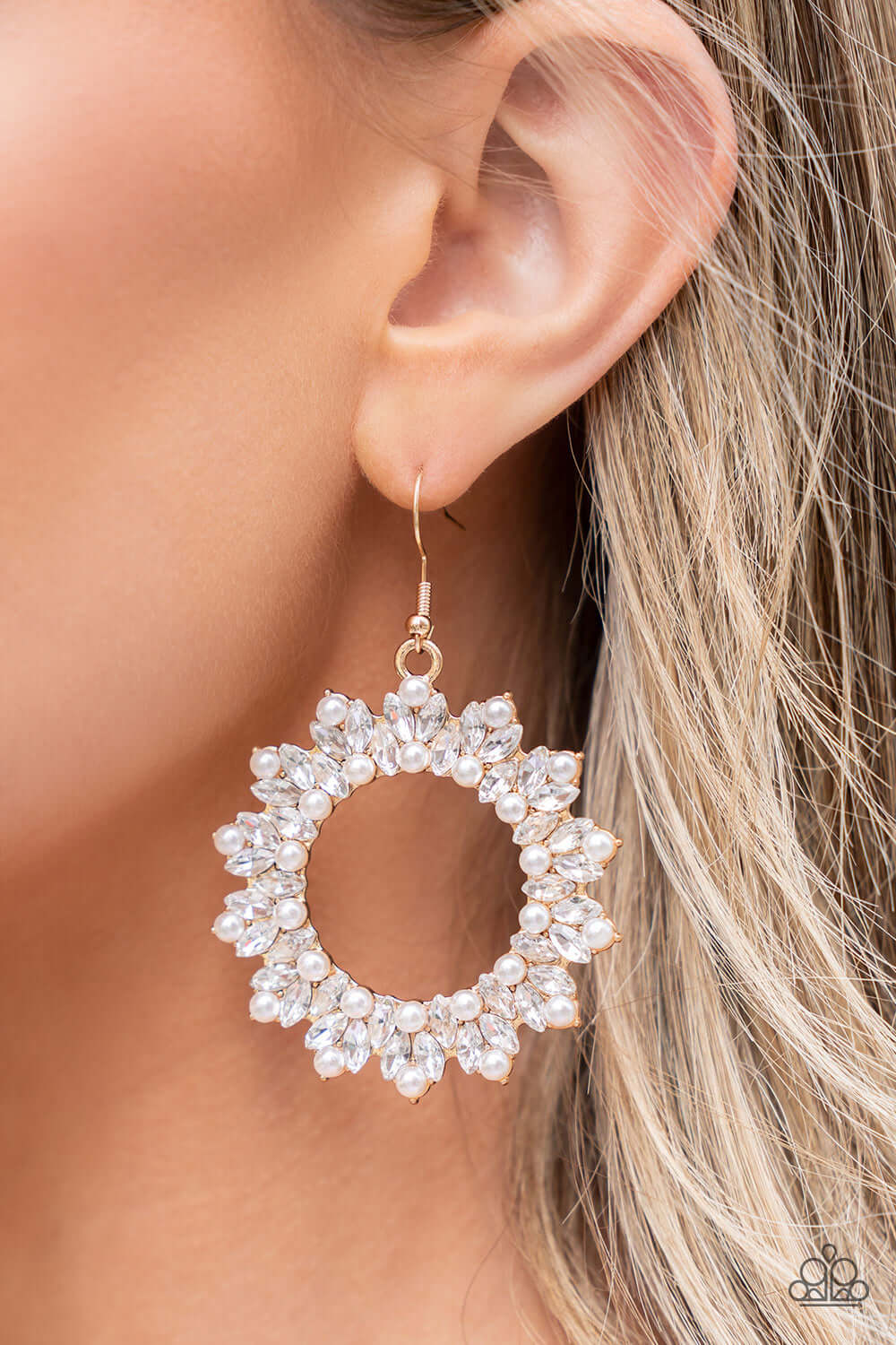 Paparazzi Accessories ❋Combustible Couture - Gold Earrings❋ Flat Rate Ship $4.50❋ - Image #2