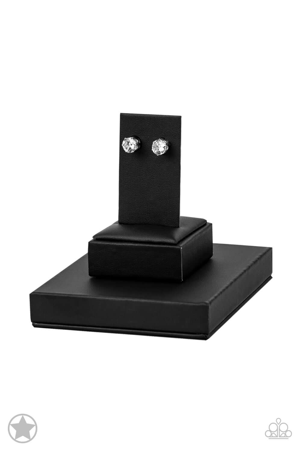 Paparazzi Accessories ✽ Just In TIMELESS - White Post Earrings✽Flat Rate Ship $4.50✽ - Image #4