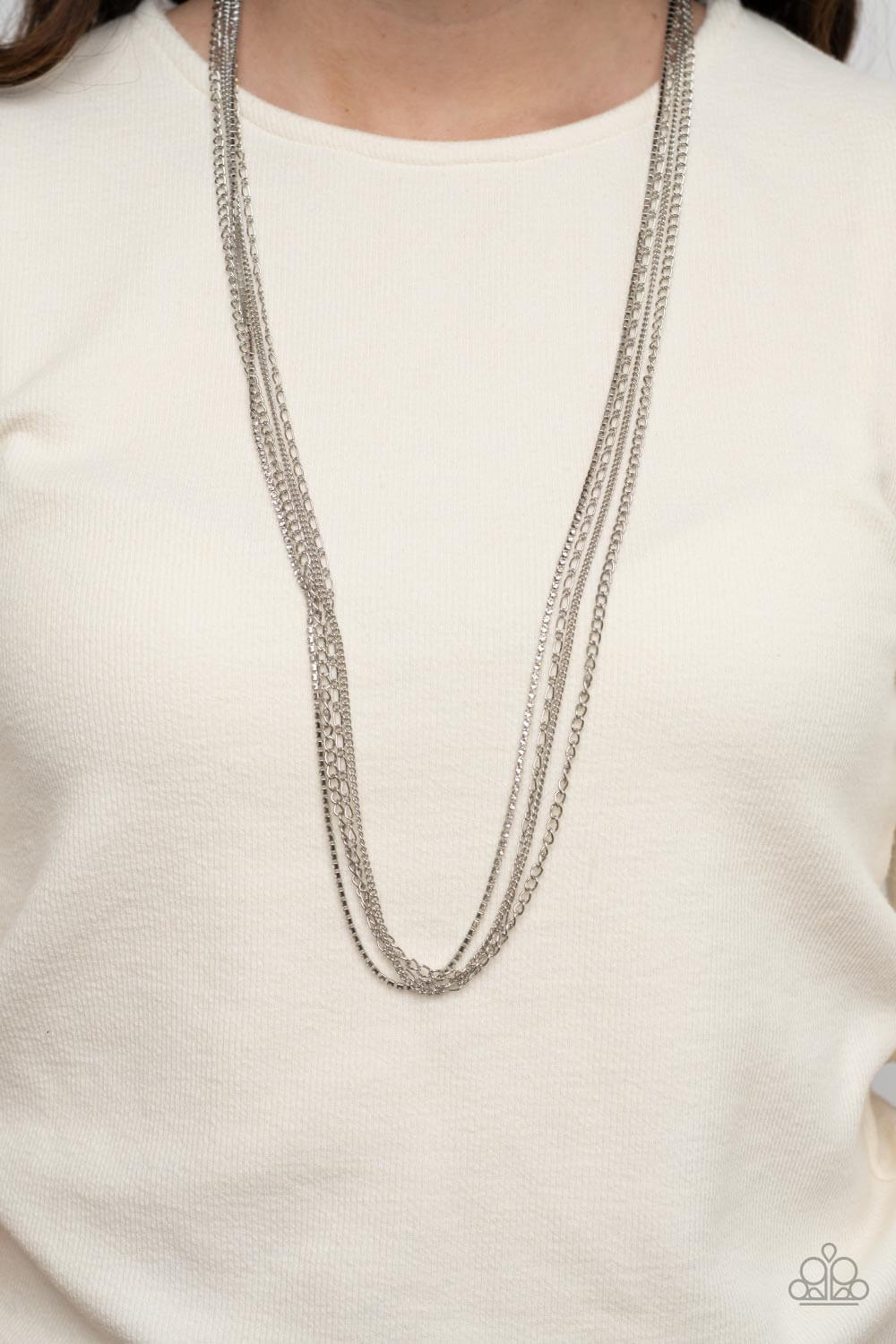 Paparazzi Accessories ❋Undauntingly Urban - White Necklace❋ Flat Rate Ship $4.50❋ - Image #2