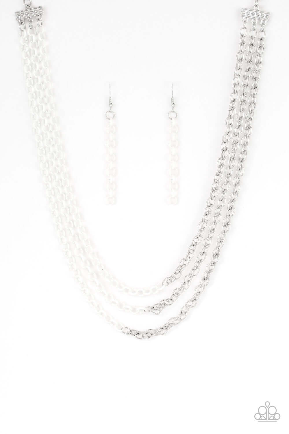 brought✽to✽you✽by✽blingflingbykat✽turn-up-the-volume-white-necklace✽paparazzi-accessories