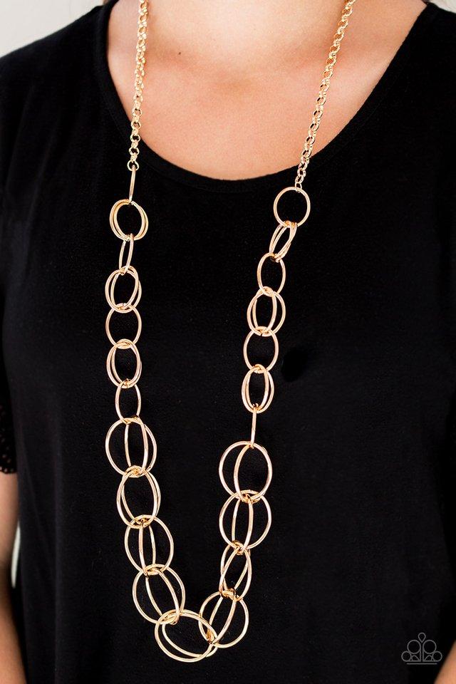 Paparazzi Accessories ❋Elegantly Ensnared - Gold Necklace❋ Flat Rate Ship $4.50❋ - Image #2