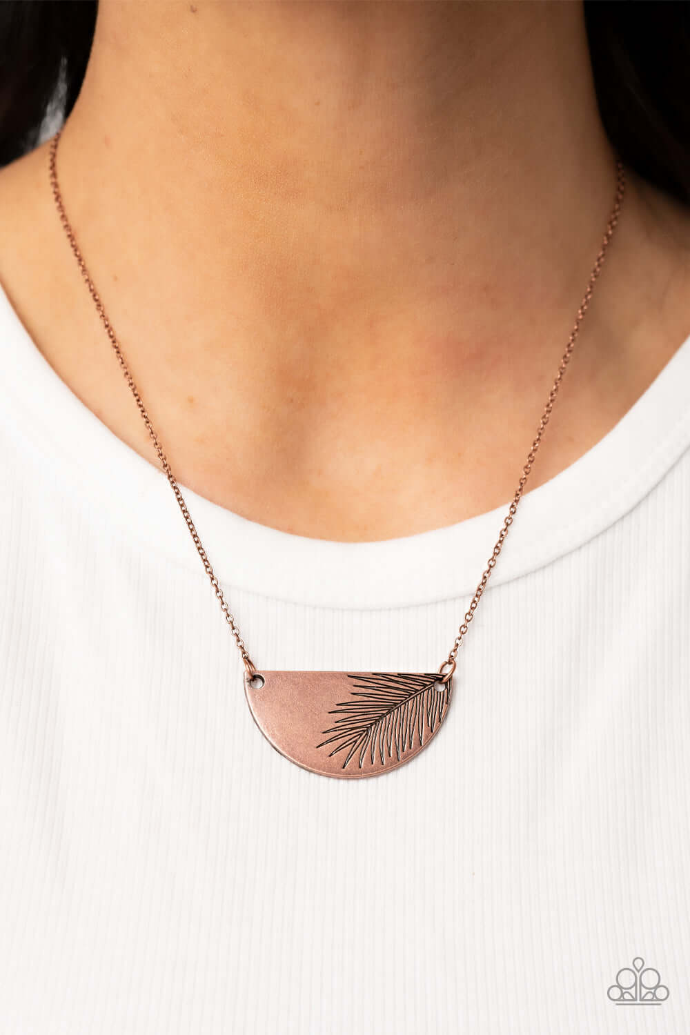 Paparazzi Accessories ❋Cool, PALM, and Collected - Copper Necklace❋ Flat Rate Ship $4.50❋ - Image #2