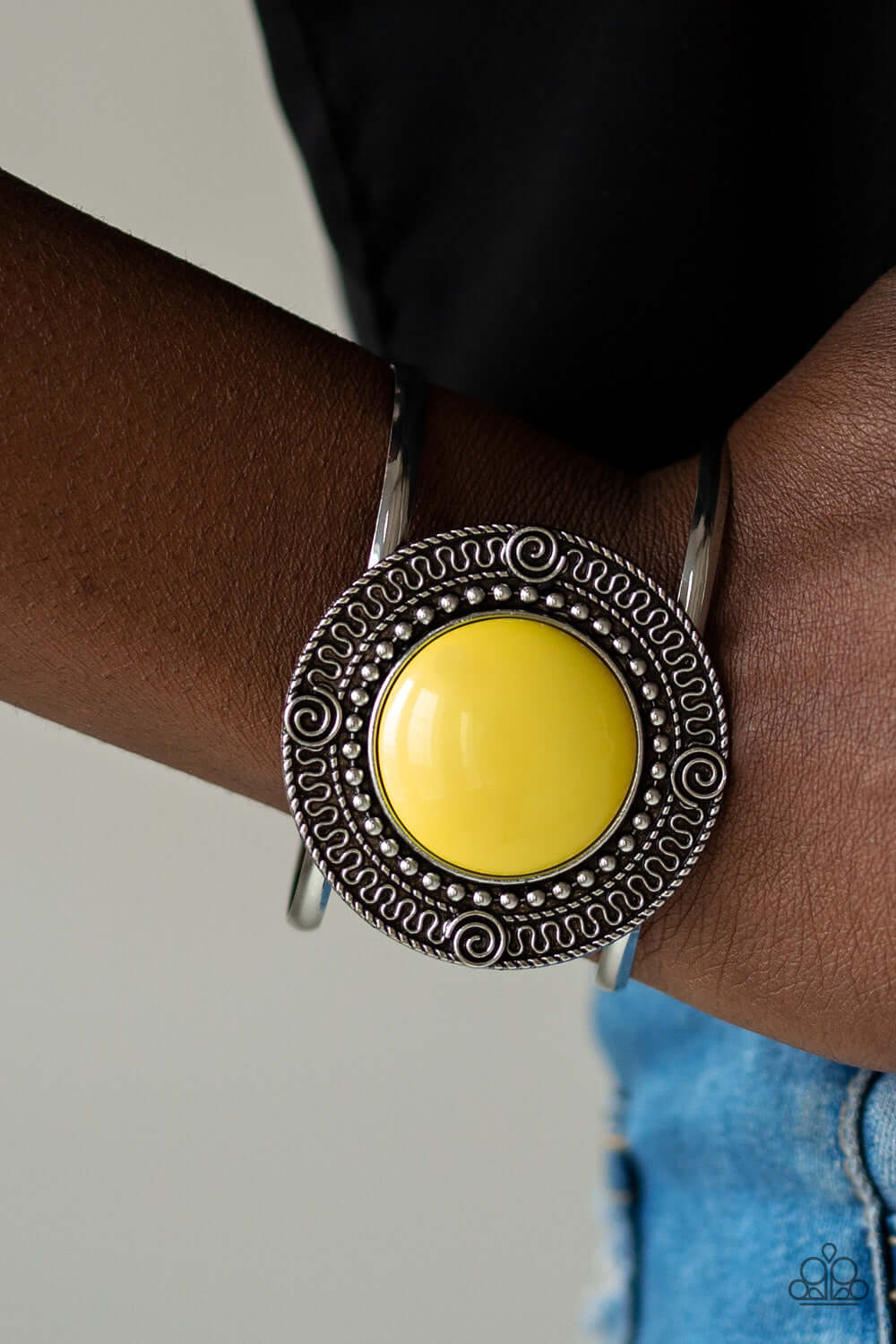 Paparazzi Accessories ✽ Tribal Pop - Yellow Bracelet✽Flat Rate Ship $4.50✽ - Image #2