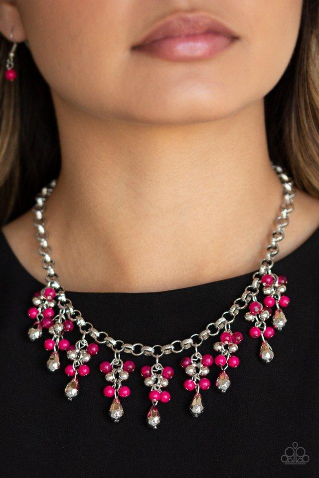 Paparazzi Accessories ❋Travelling Trendsetter - Pink Necklace❋ Flat Rate Ship $4.50❋ - Image #2
