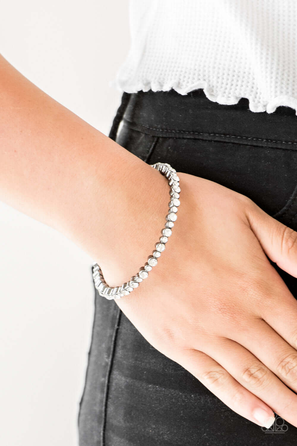 Paparazzi Accessories ✽ Seven Figure Fabulous - Black Bracelet✽Flat Rate Ship $4.50✽ - Image #2