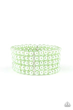 Load image into Gallery viewer, brought✽to✽you✽by✽blingflingbykat✽pearl-bliss-green-bracelet✽paparazzi-accessories
