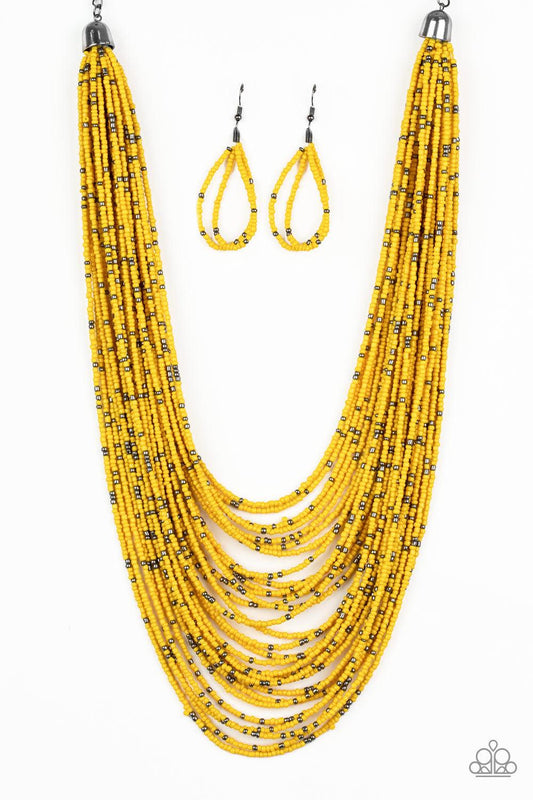brought✽to✽you✽by✽blingflingbykat✽rio-rainforest-yellow-necklace✽paparazzi-accessories