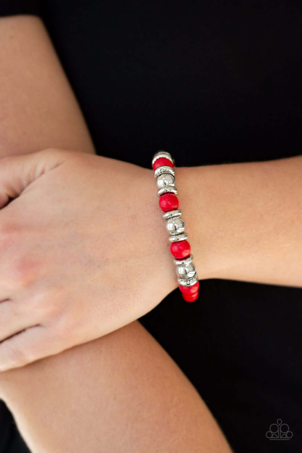 Paparazzi Accessories ✽ Across The Mesa - Red Bracelet✽Flat Rate Ship $4.50✽ - Image #2