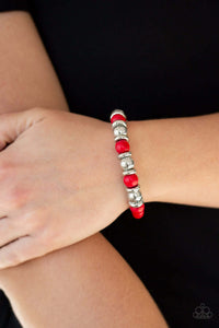Paparazzi Accessories ✽ Across The Mesa - Red Bracelet✽Flat Rate Ship $4.50✽ - Image #2