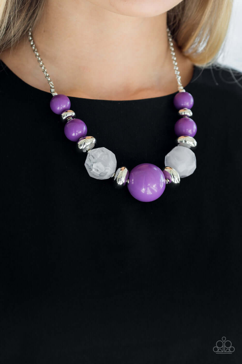 Paparazzi Accessories ✽ Daytime Drama - Purple Necklace✽Flat Rate Ship $4.50✽ - Image #2