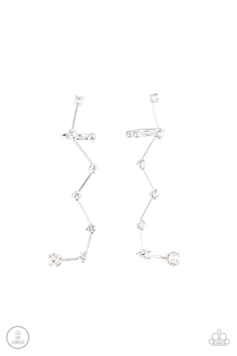 brought✽to✽you✽by✽blingflingbykatconstellation-prize-white-post earrings✽paparazzi-accessories